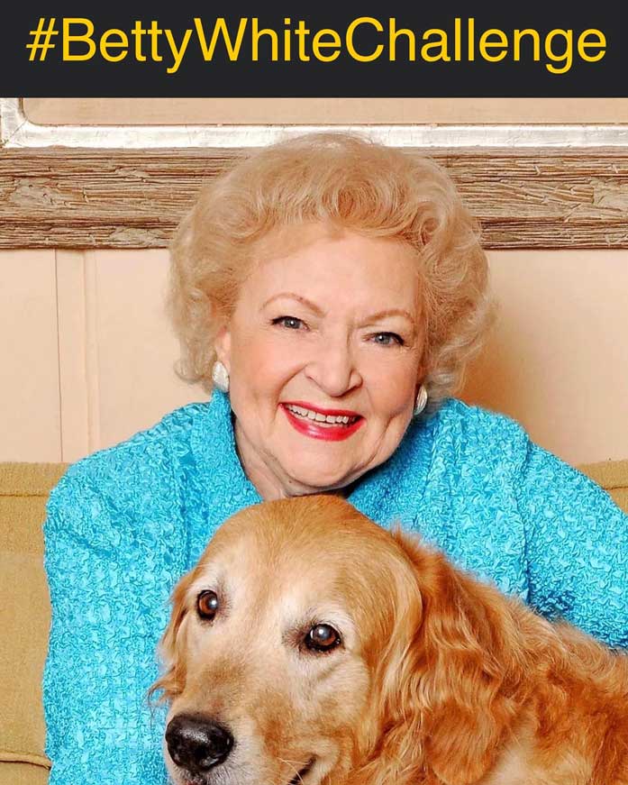 betty white with golden