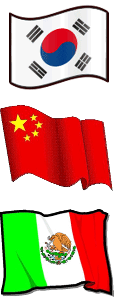 korea china mexico