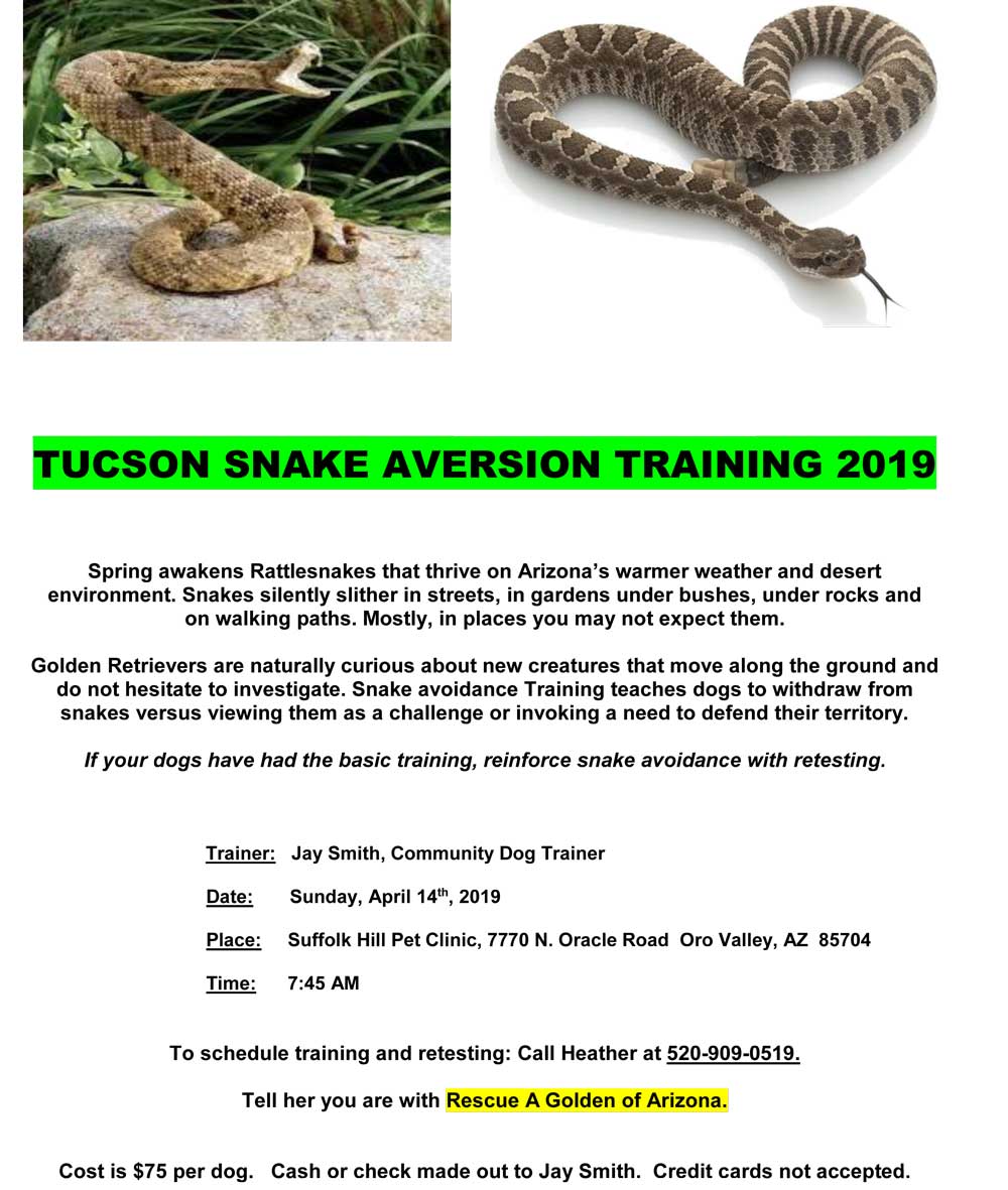 SNAKE AVERSION TRAINING 2019