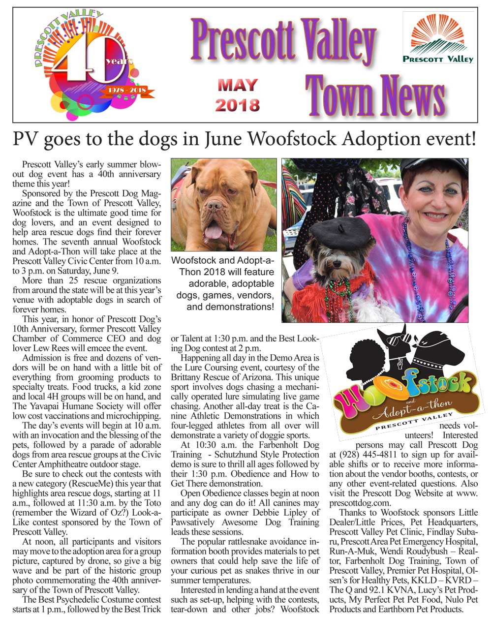 WOOFstock TOPV Newsletter MAY 2018 1