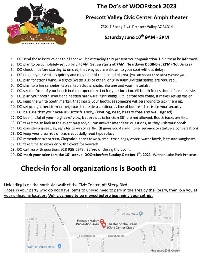 WOOFstock 2023 Exhibitor instructions
